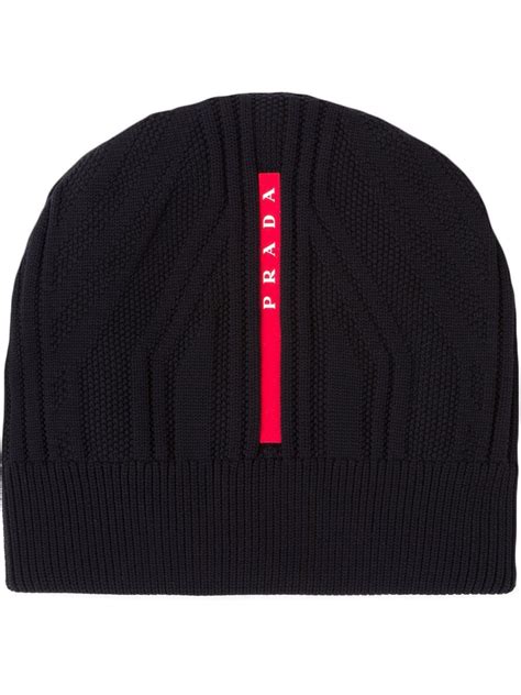 prada beanie black